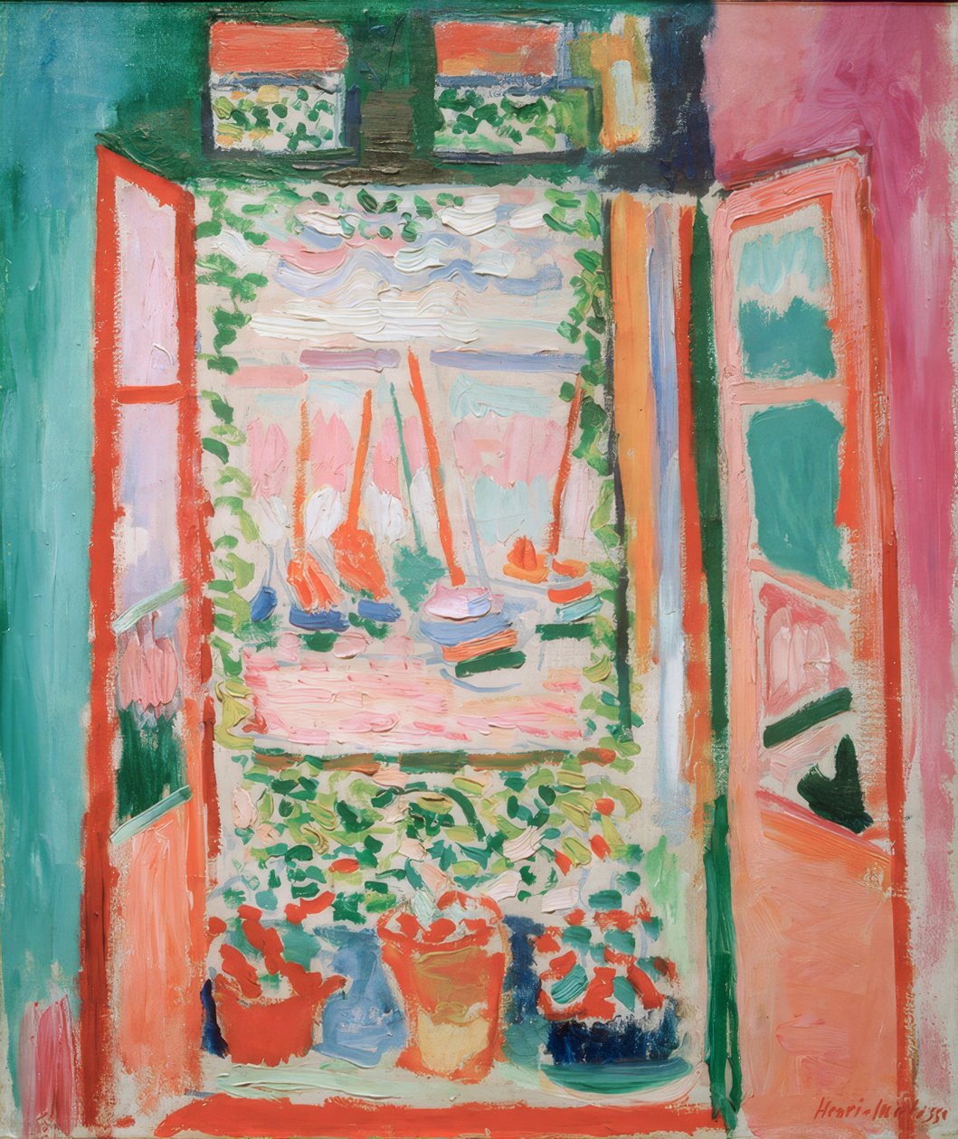 Het open raam door Henri Matisse