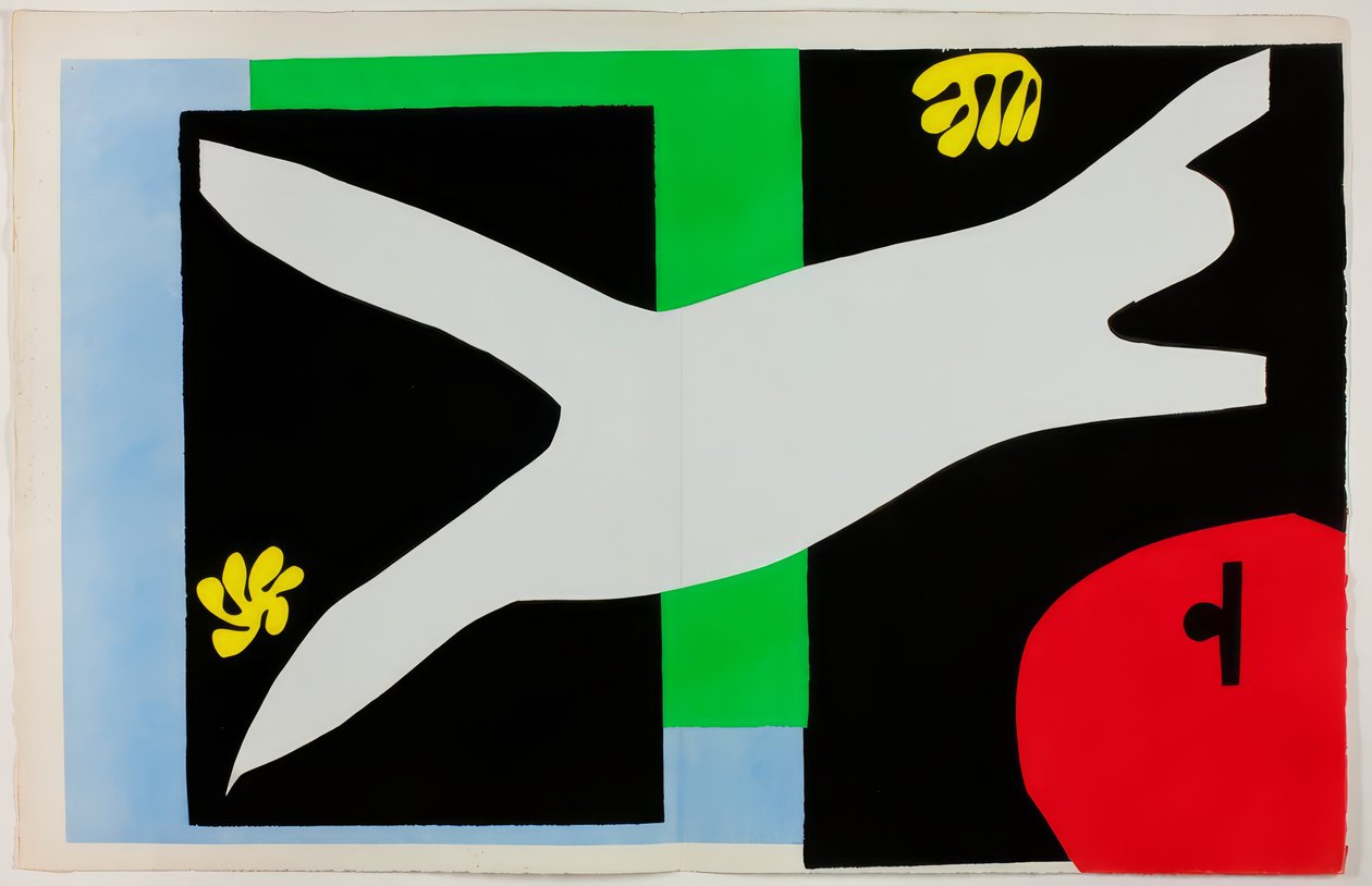 De zwemmer in de tank, van Jazz door Henri Matisse