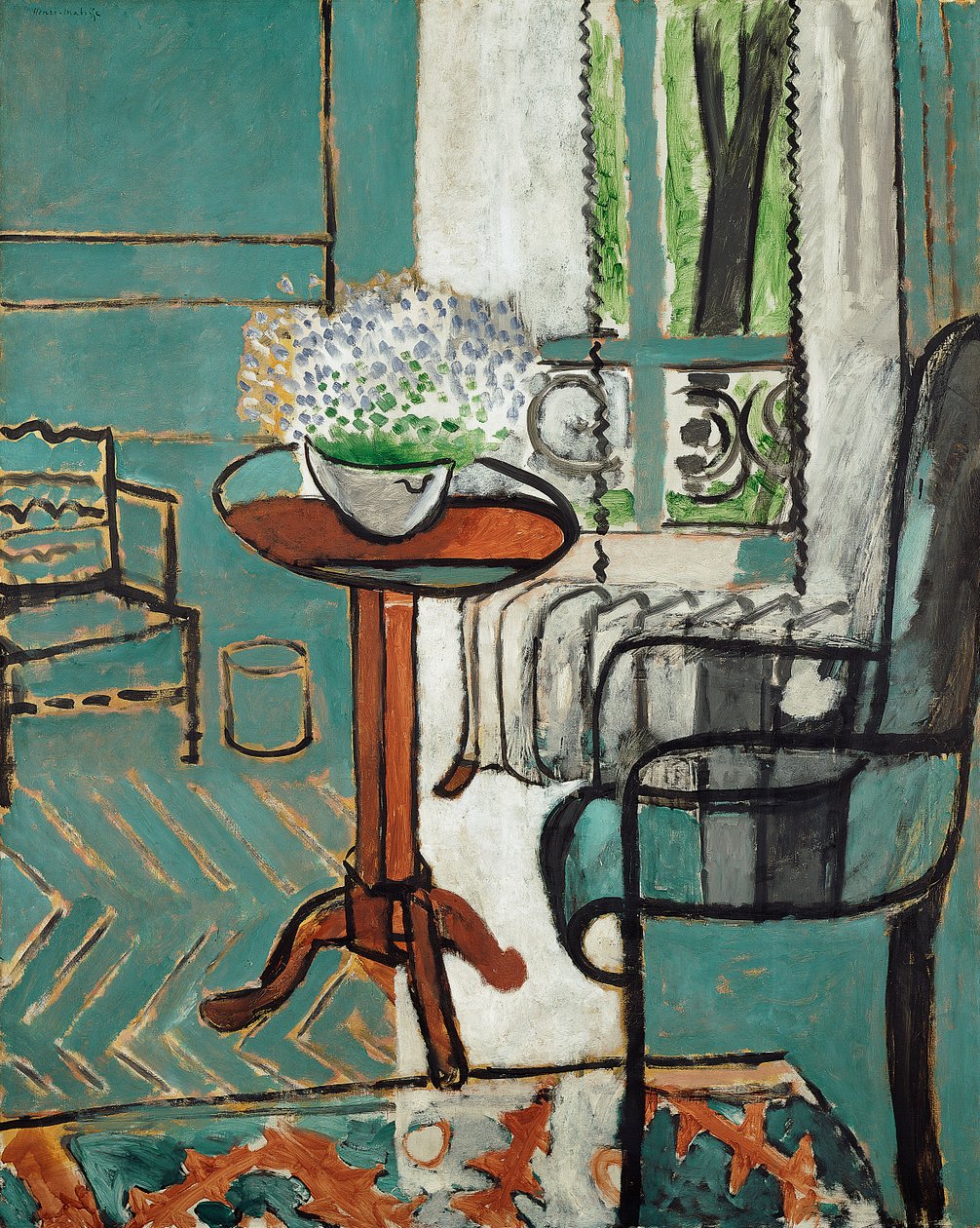 Het venster door Henri Matisse