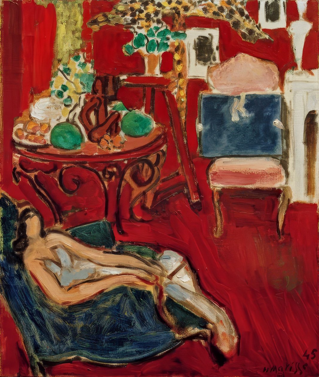 De blauwe kunstmap door Henri Matisse