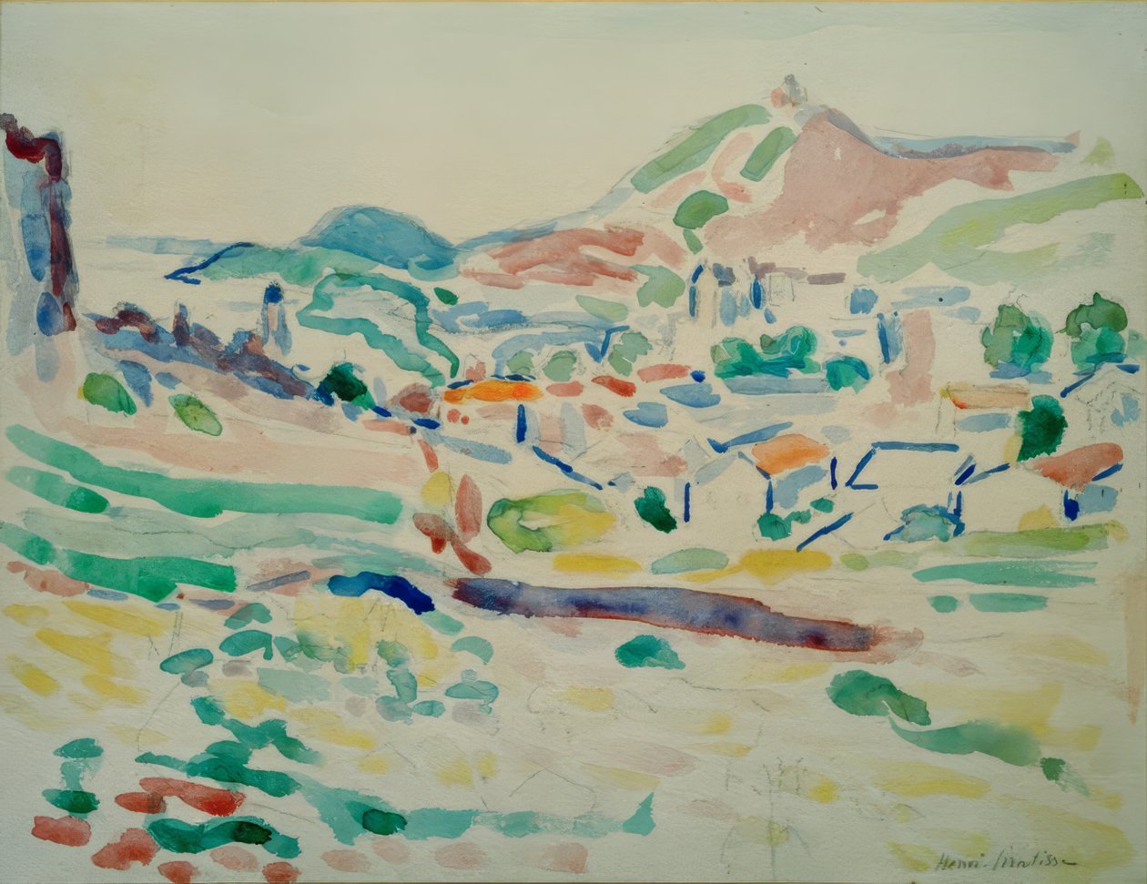 Uitzicht op Collioure (Dorp) door Henri Matisse