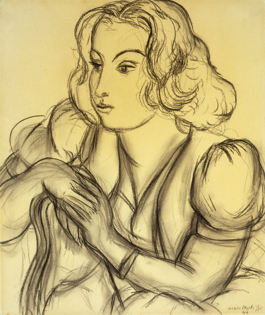 Vrouw Leunend; Femme Accoudee door Henri Matisse