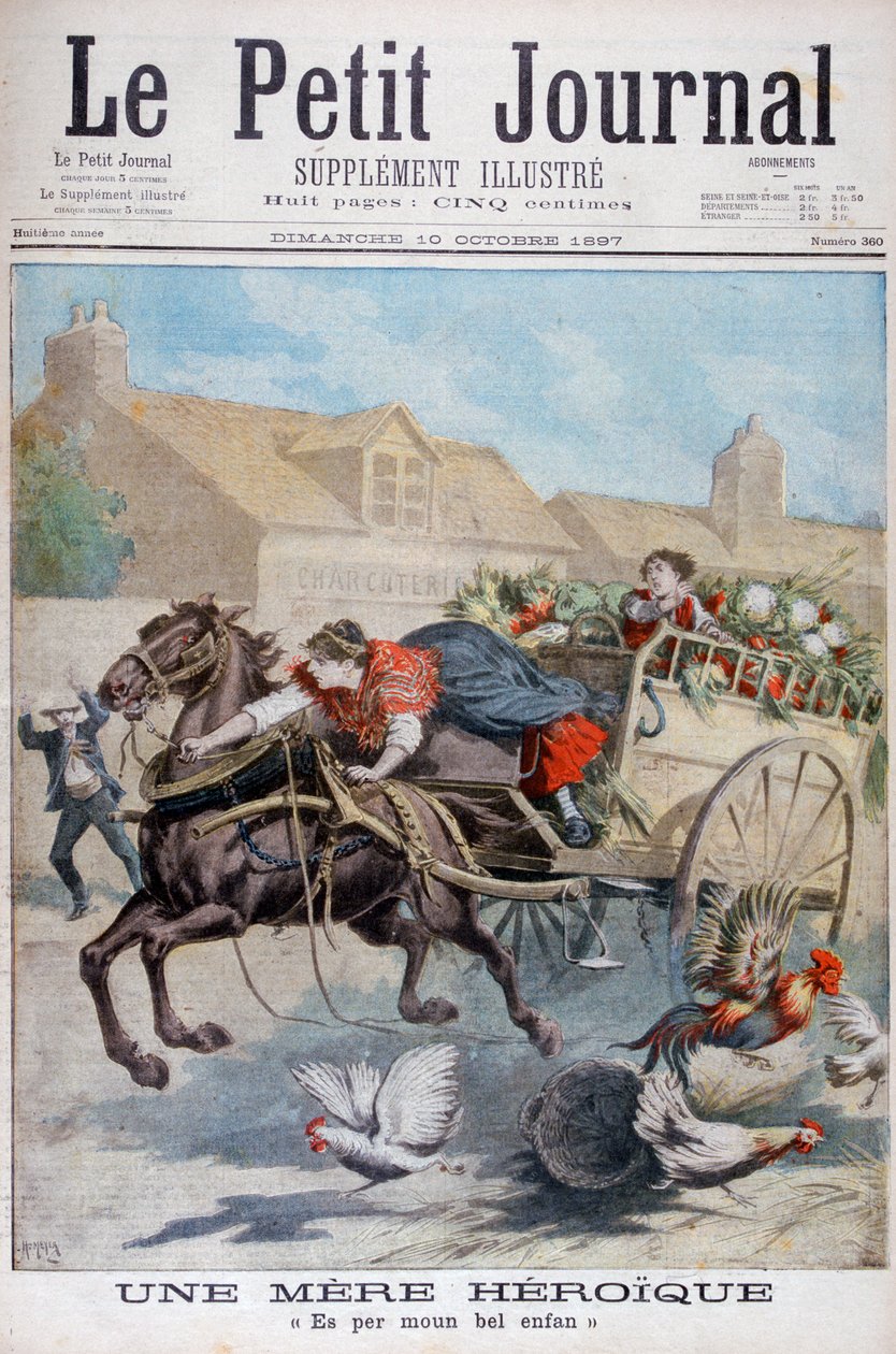 Een heroïsche moeder, 1897 door Henri Meyer