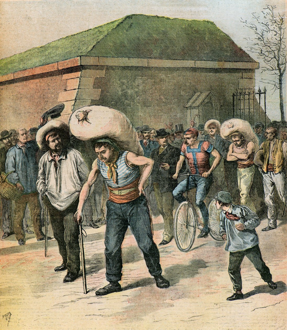 De coltineurs gokken door Henri Meyer