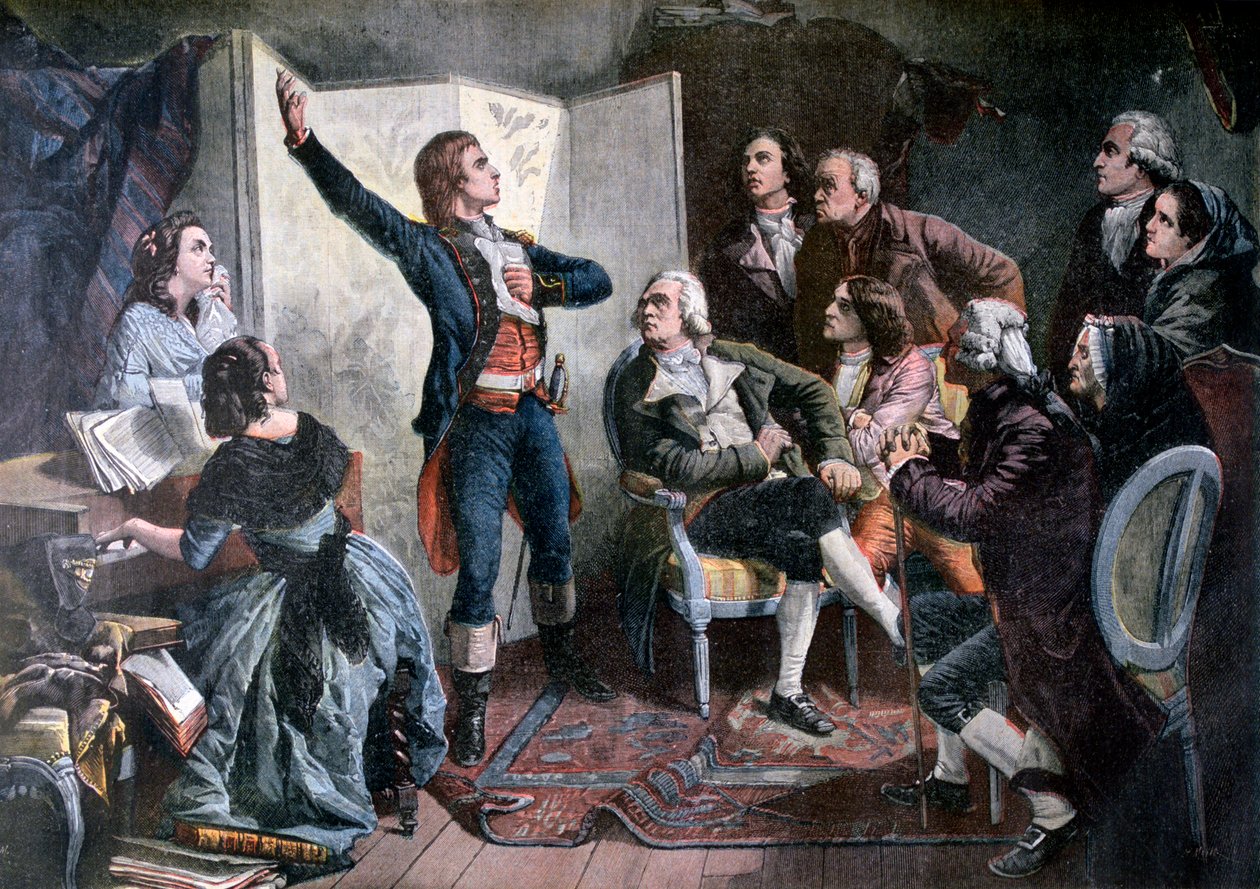 Rouget de Lisle zingt de Marseillaise door Henri Meyer