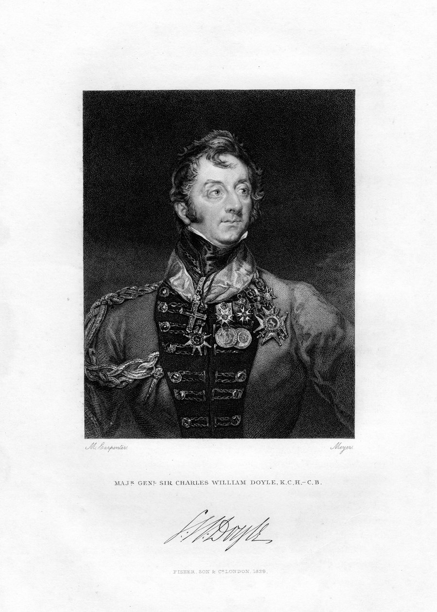 Sir Charles William Doyle, Britse generaal door Henri Meyer