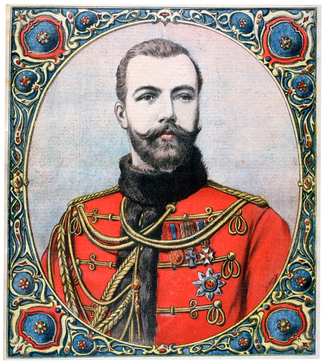 Tsaar Nicolaas II van Rusland, 1894 door Henri Meyer