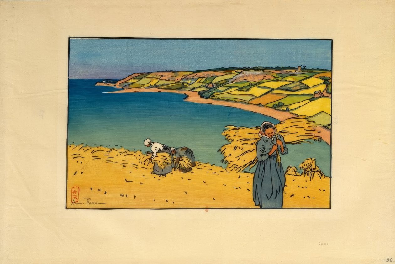 De baai van Launay (Loguivy) door Henri Rivière