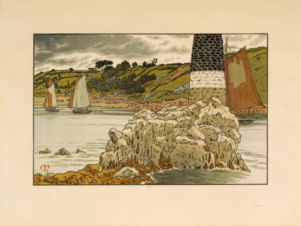 De boei op de Trieux door Henri Rivière