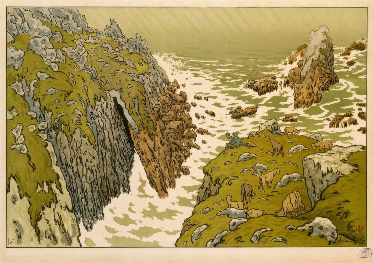 De Klif door Henri Rivière