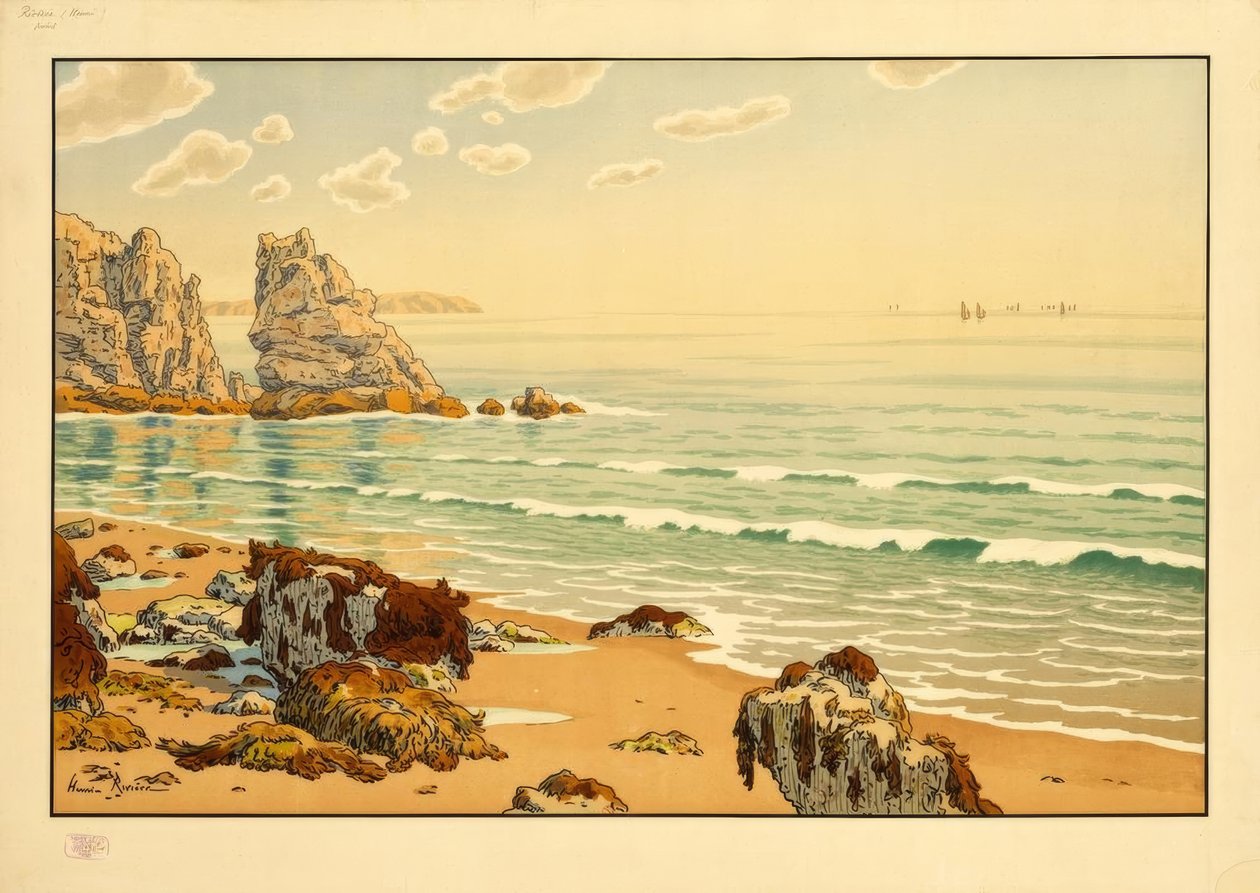 Het Strand door Henri Rivière