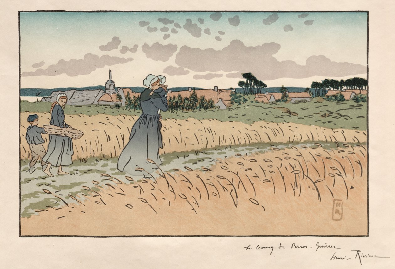 Parijse landschappen: De gemeente Perros-Guirec door Henri Rivière