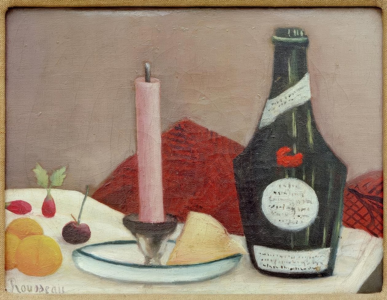 De roze kaars door Henri Rousseau