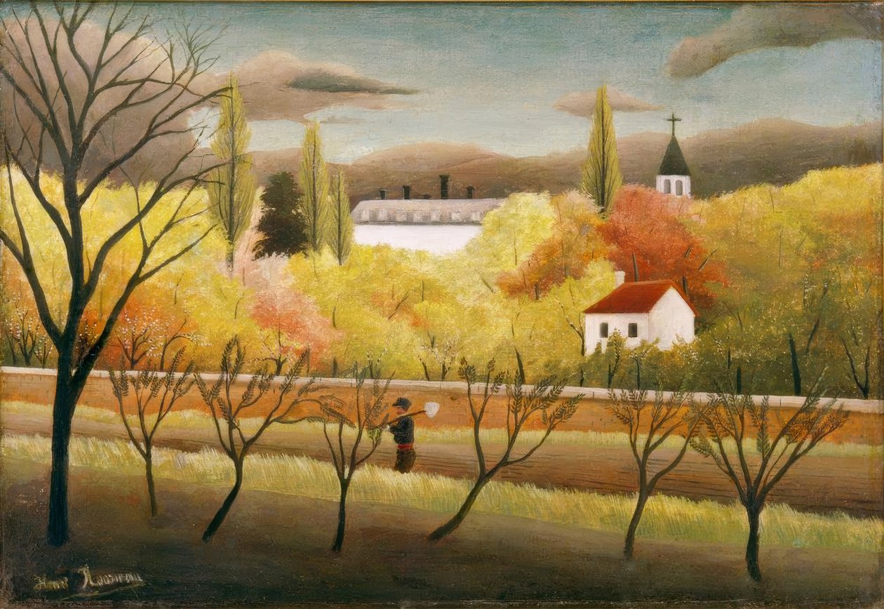 Landschap met Boer door Henri Rousseau