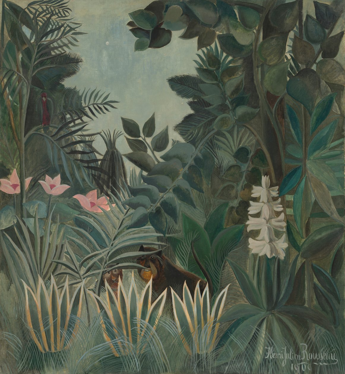 De Equatoriale Jungle door Henri Rousseau