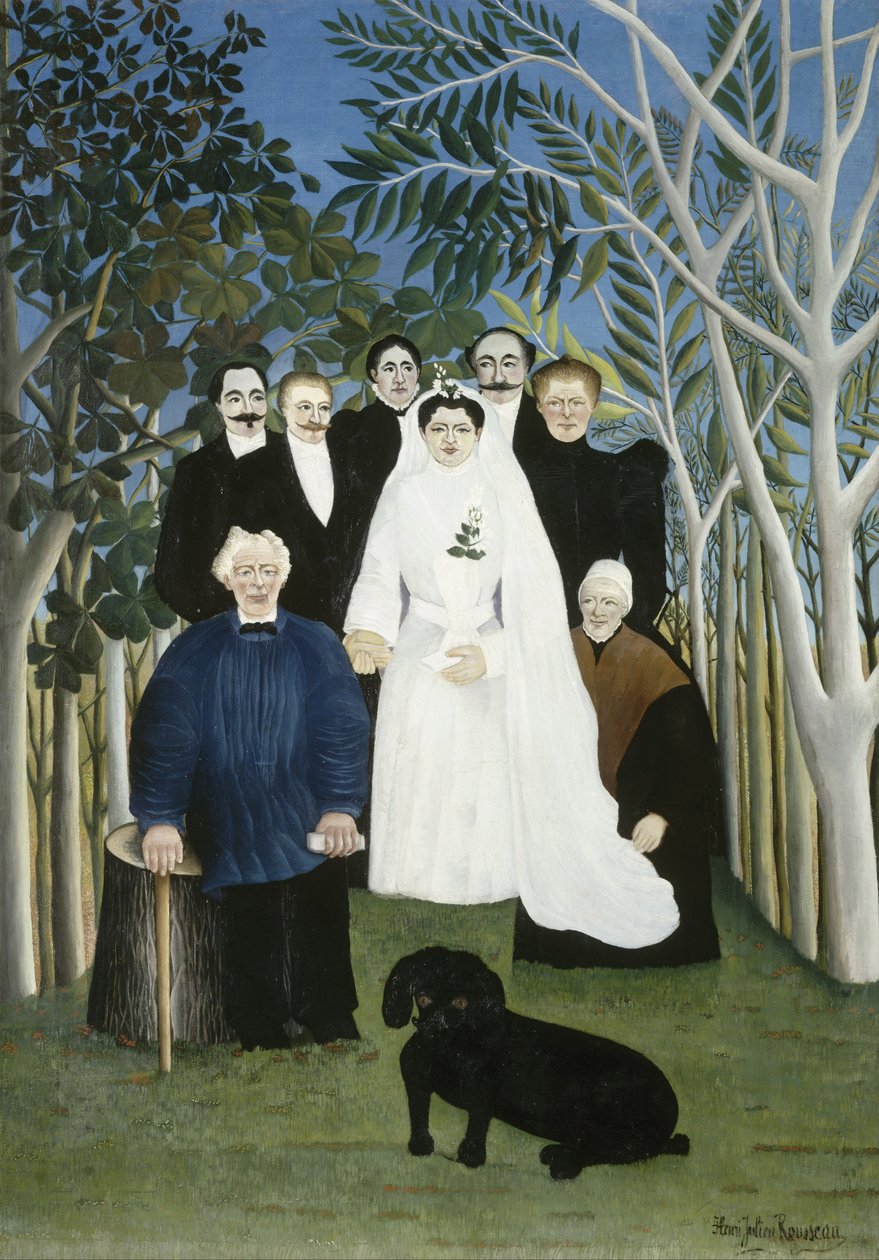 Het huwelijksfeest door Henri Rousseau