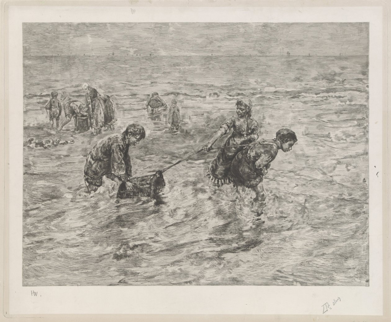 Kinderen langs de zee door Henri Wouters