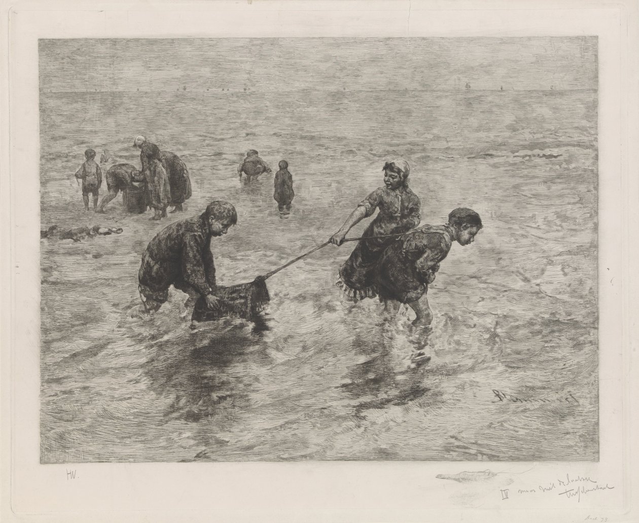 Kinderen langs de zee door Henri Wouters