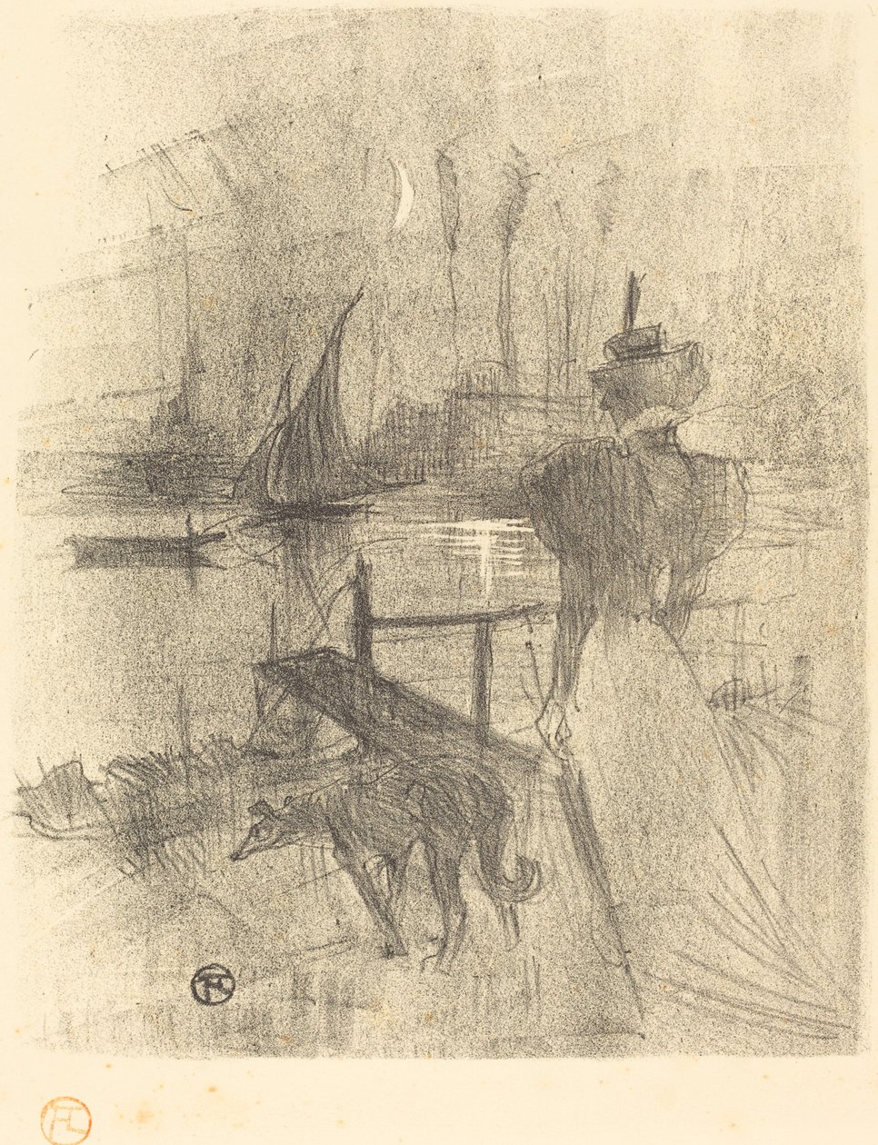 Vaarwel door Henri de Toulouse Lautrec