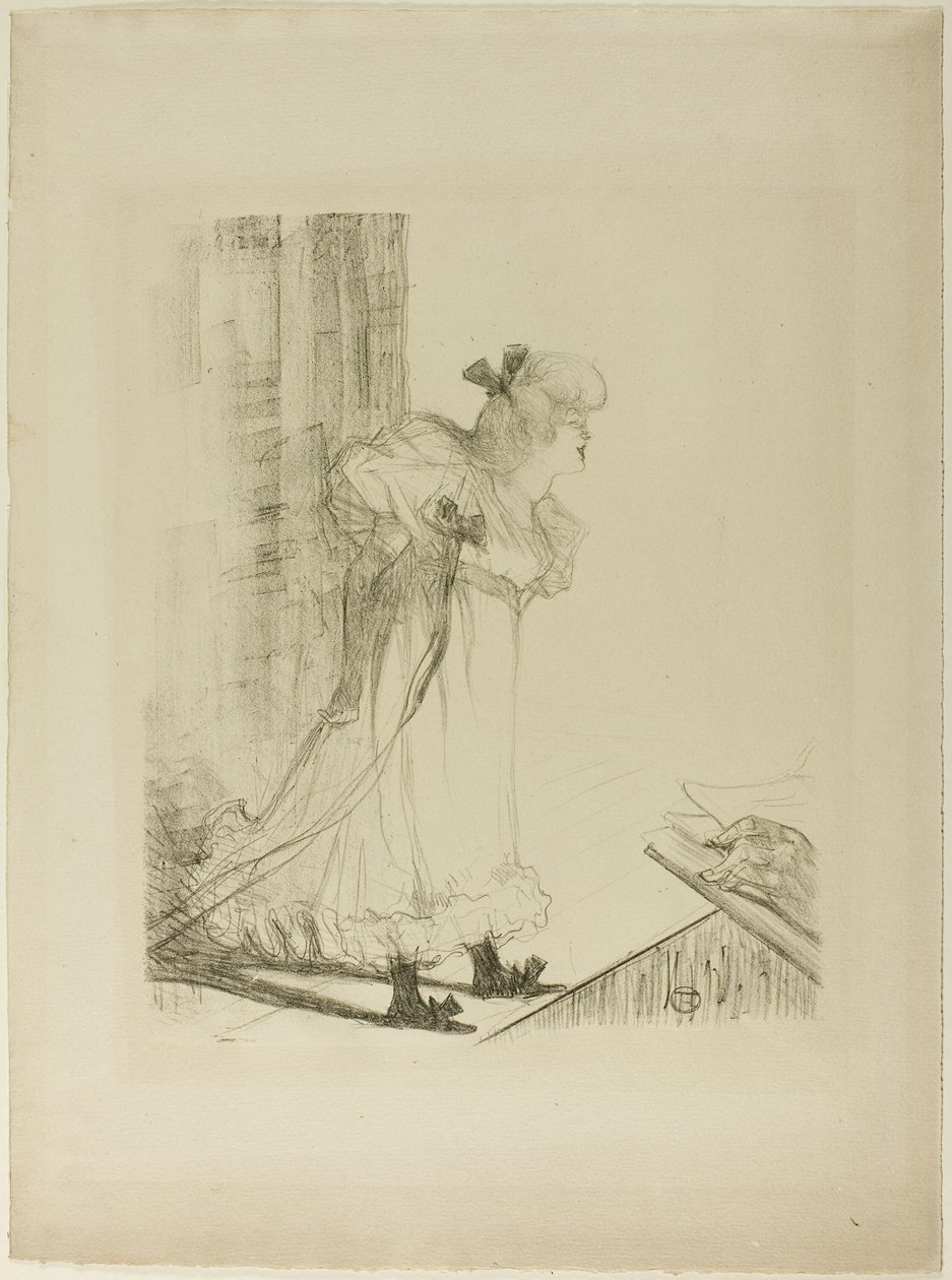 Cabaretzanger door Henri de Toulouse Lautrec
