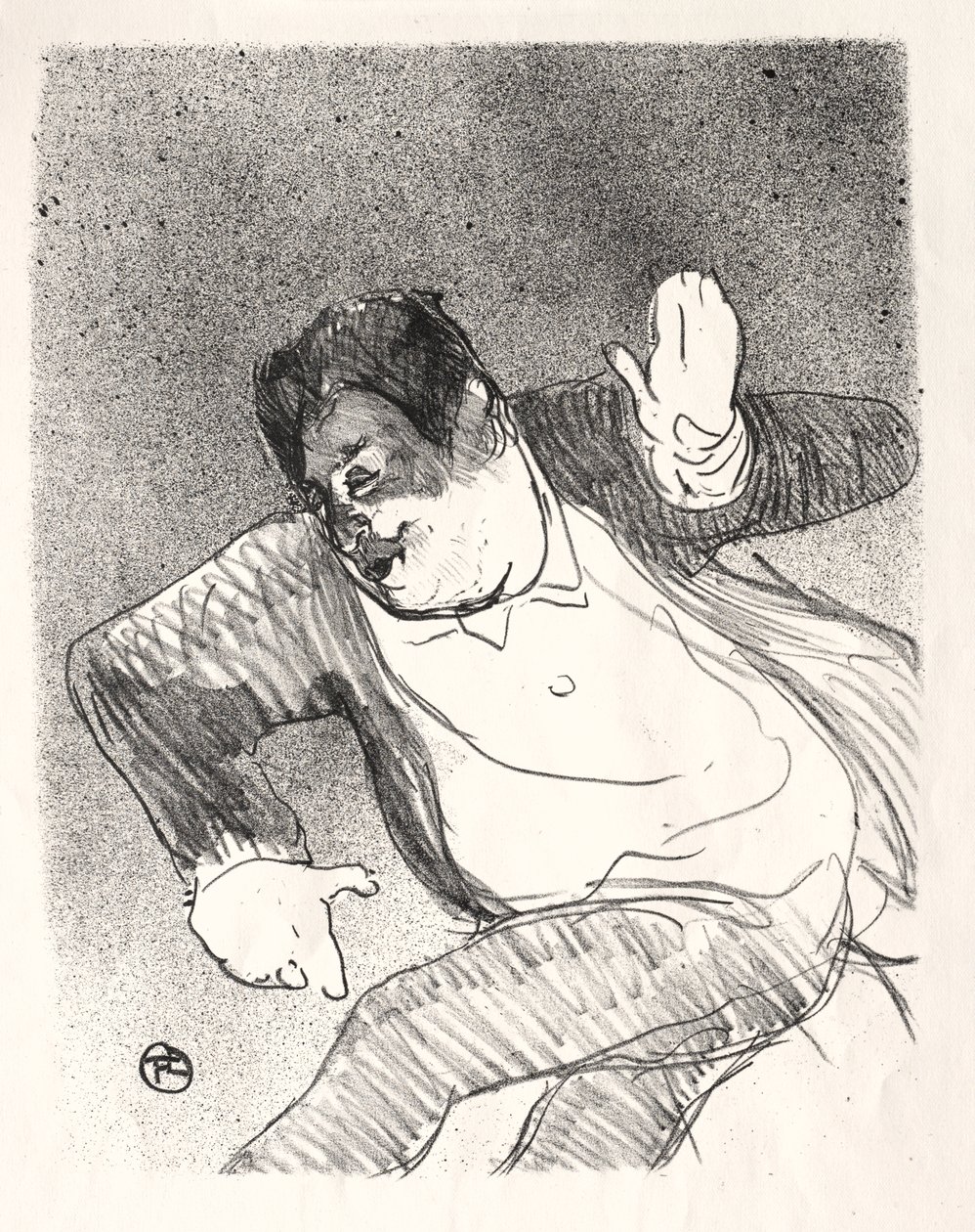 Caudieux door Henri de Toulouse Lautrec