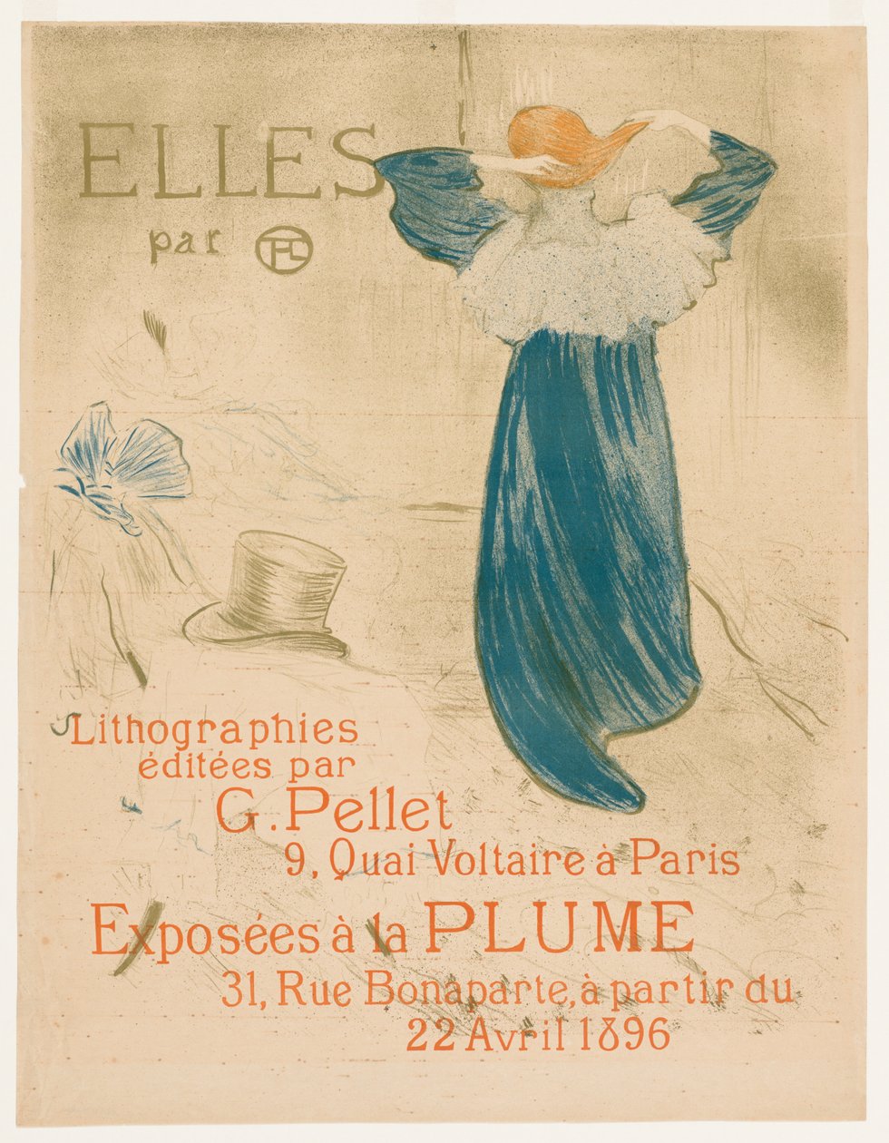 Elles: Frontispice, 1896 door Henri de Toulouse Lautrec