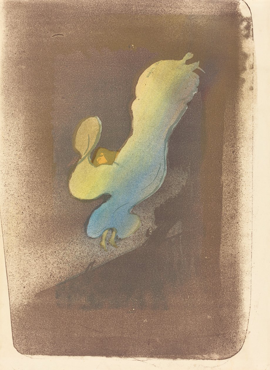 Miss Loïe Fuller door Henri de Toulouse Lautrec