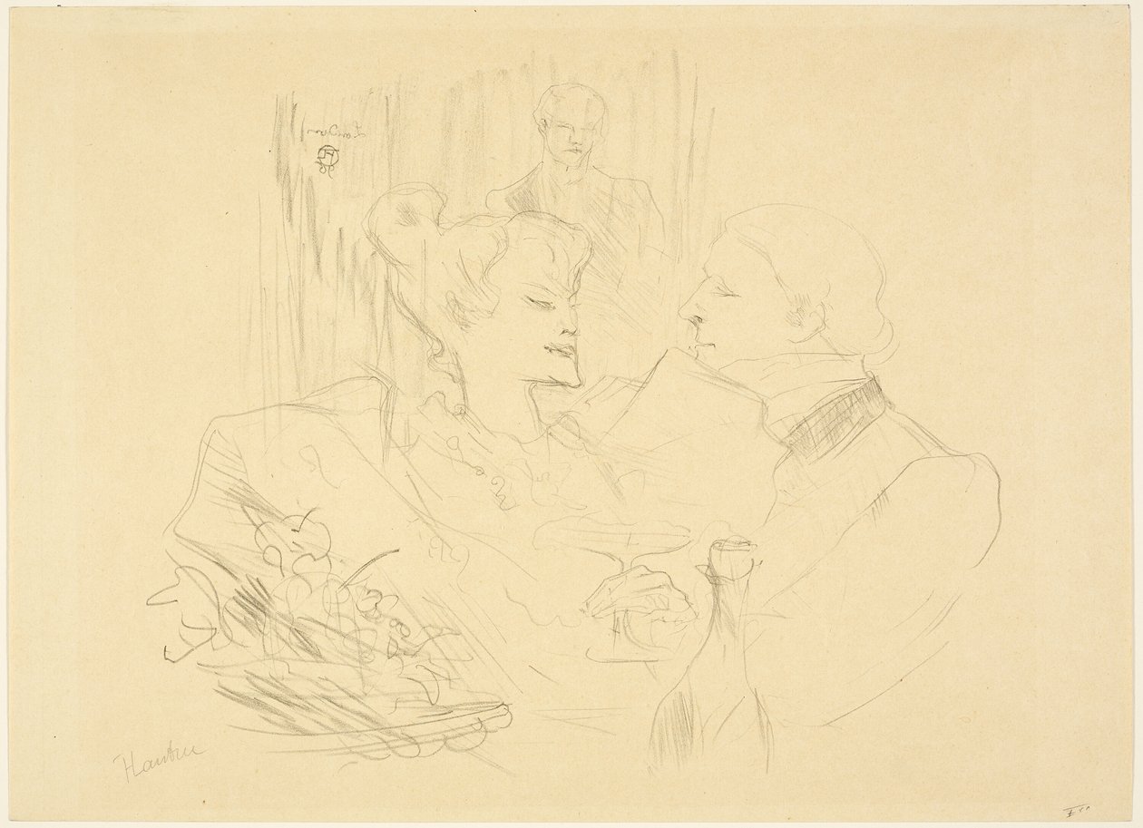 Avondmaal in Londen door Henri de Toulouse Lautrec