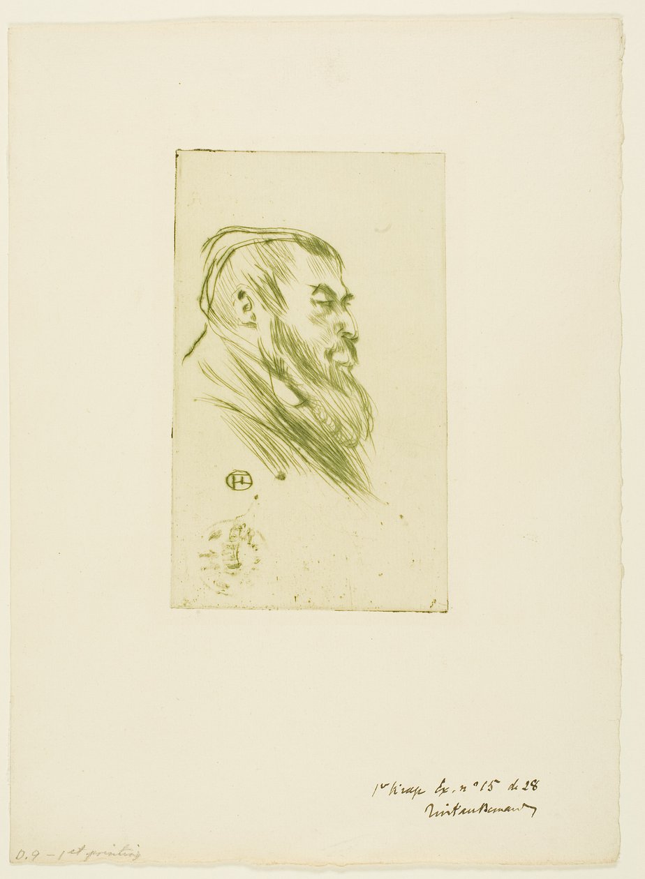 Tristan Bernard door Henri de Toulouse Lautrec