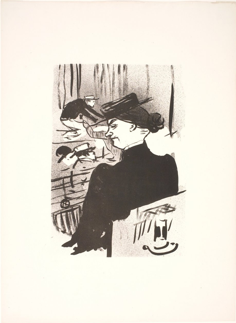 Een toeschouwer door Henri de Toulouse Lautrec