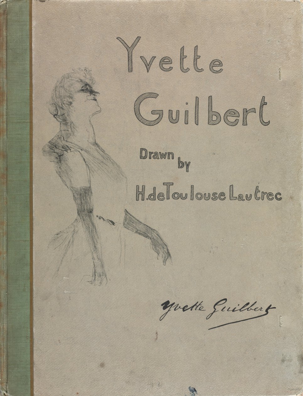 Yvette Guilbert-Engelse Serie door Henri de Toulouse Lautrec