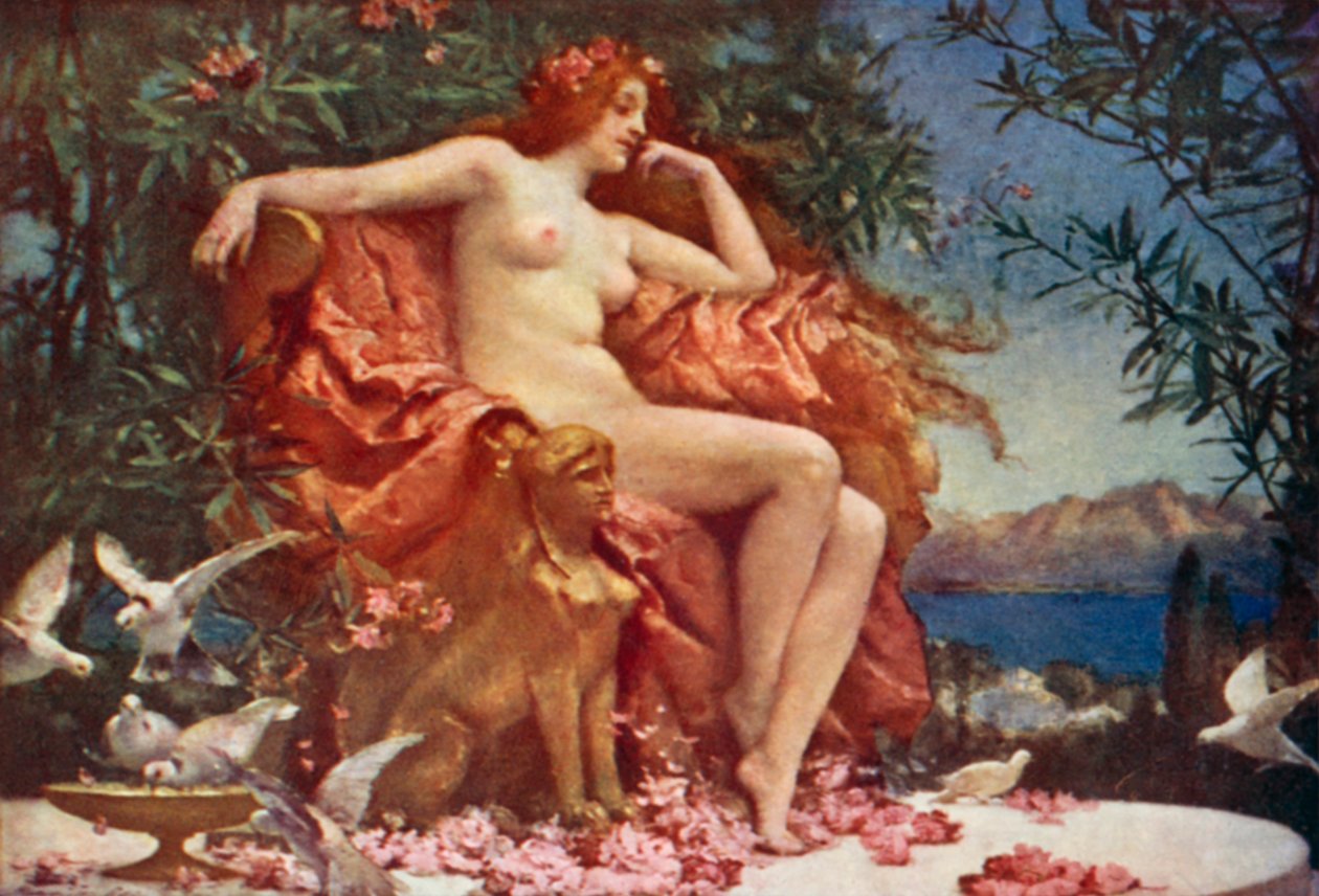 Venus op de Troon door Henrietta Rae