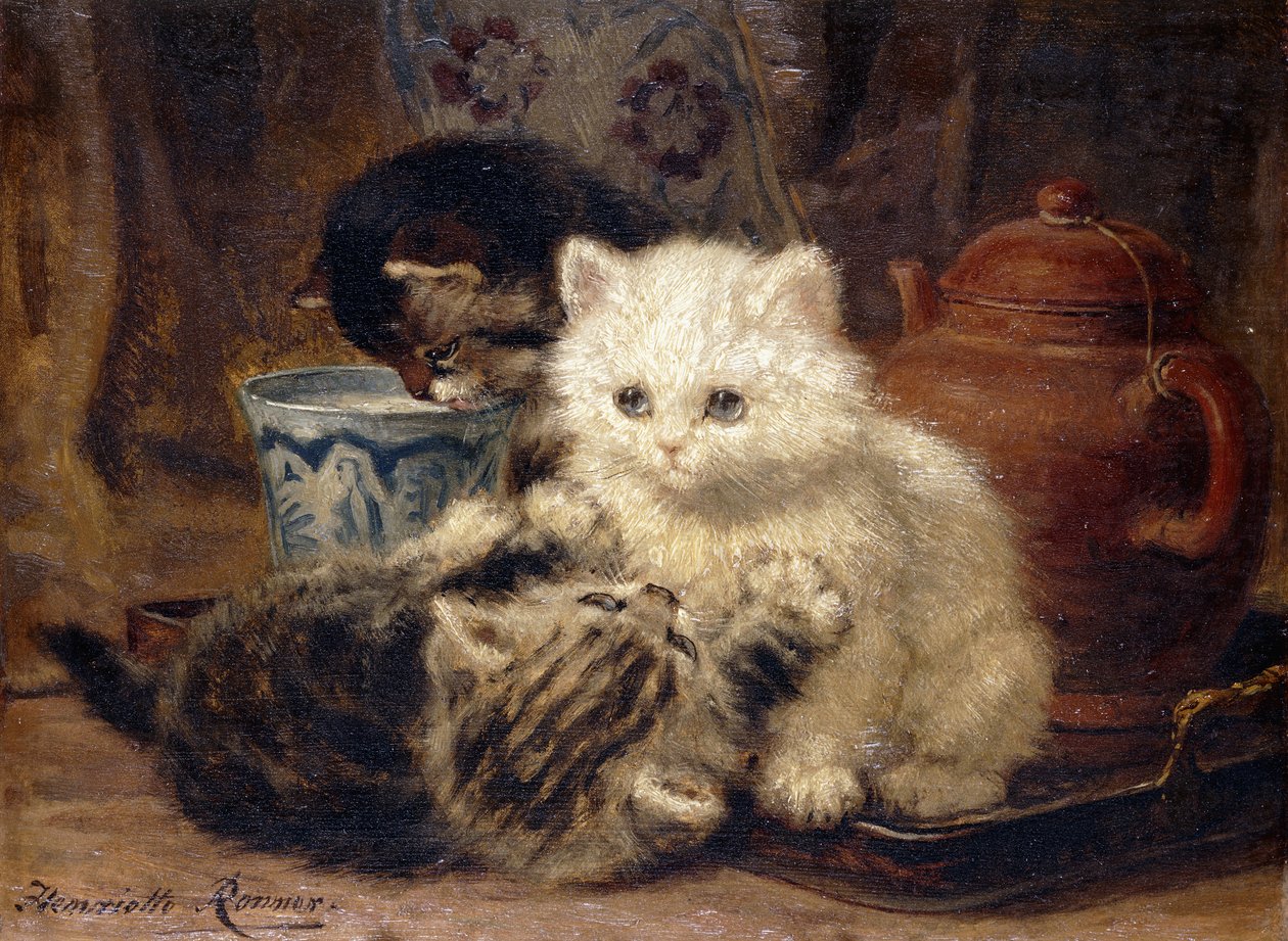 Thee in de Middag door Henriëtte Ronner Knip