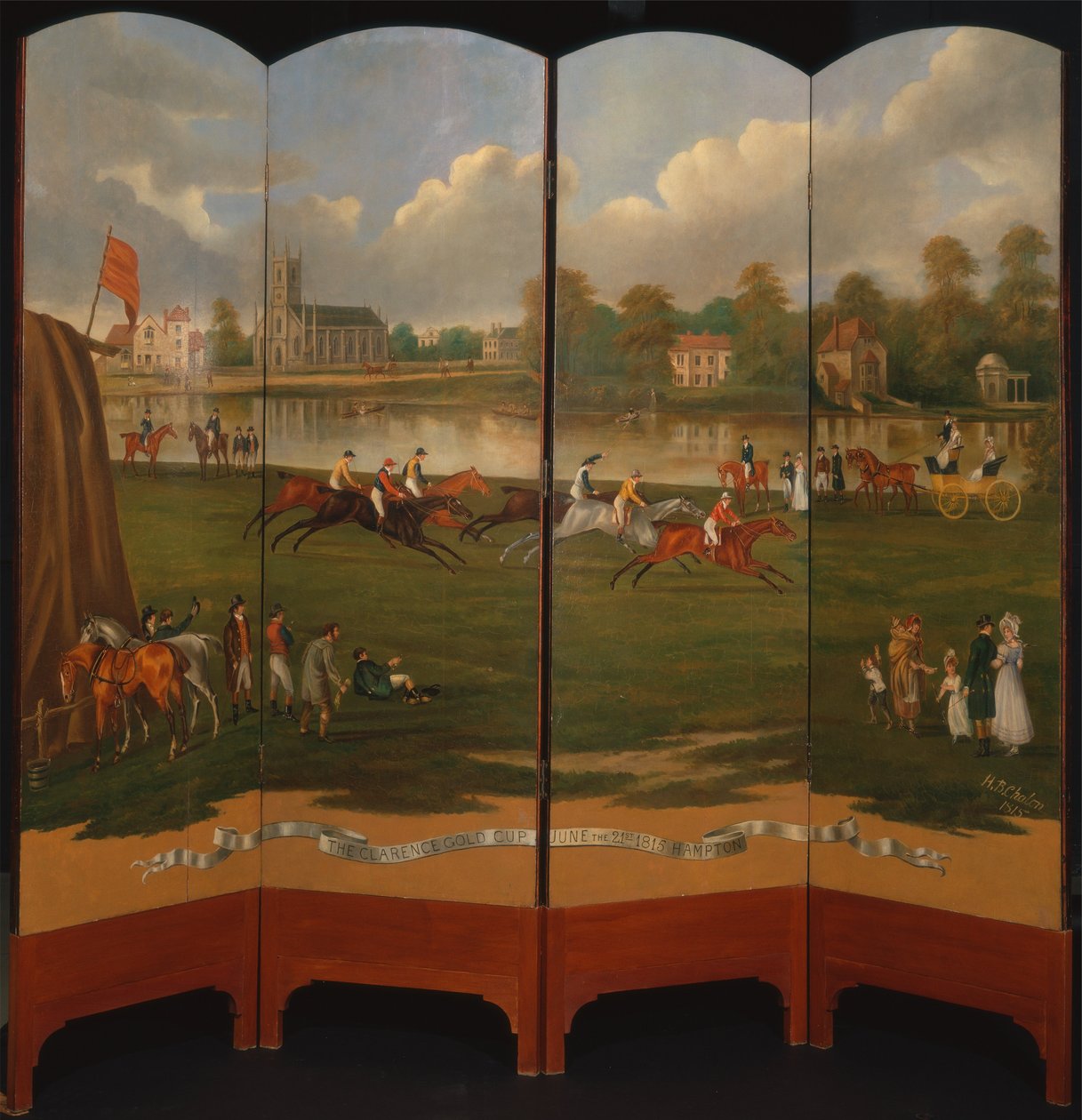 De Clarence Gouden Beker in Hampton door Henry Bernard Chalon