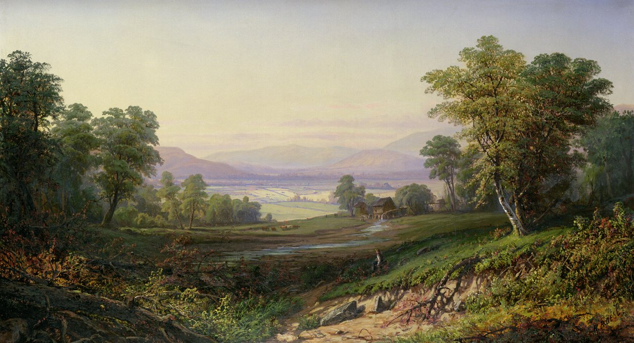 Scène nabij de Cherry Valley Mountains door Henry Boese