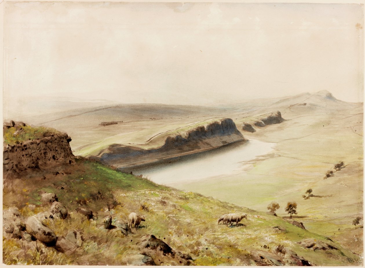 Crag Lough door Henry Burdon Richardson