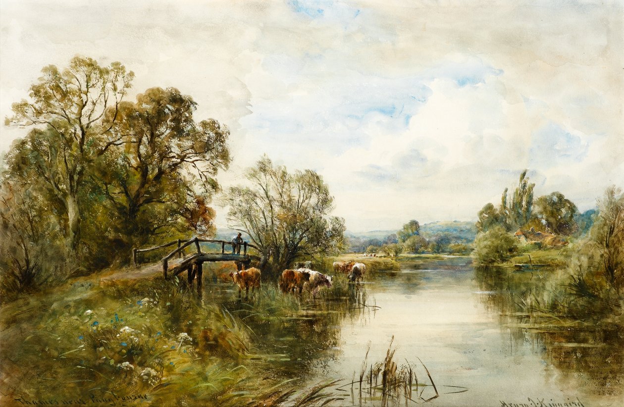 Op de Theems bij Pangbourne door Henry John Kinnaird