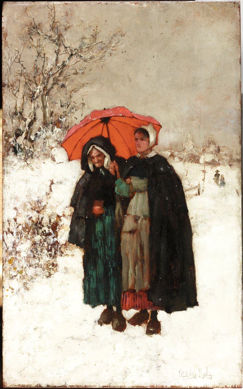 Kerstmorgen, c.1900 door Henry John Yeend King
