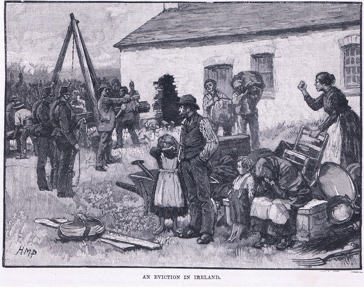 Een uitzetting in Ierland 1870 AD door Henry Marriott Paget