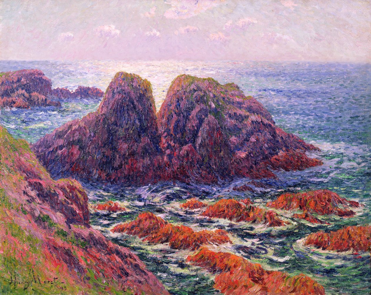 De zee bij Finistère, 1899 door Henry Moret