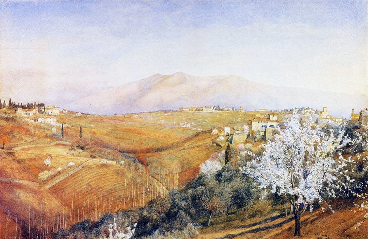 Toscane, Italië, 1886 door Henry Roderick Newman