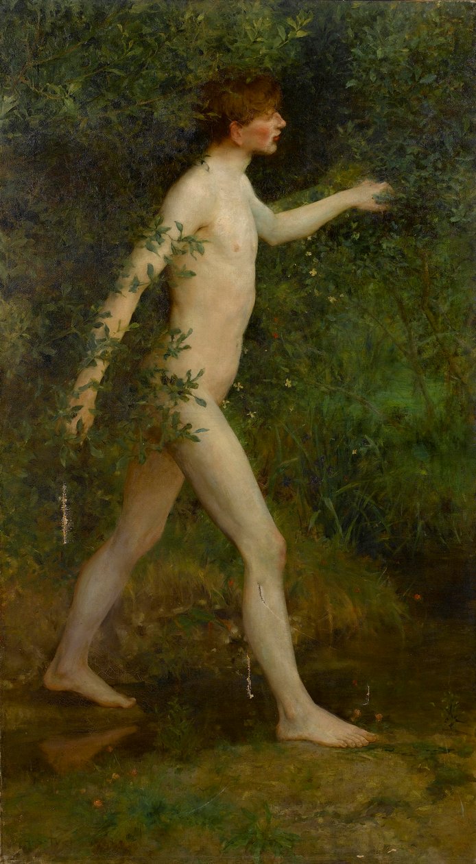 Een Bosbadster door Henry Scott Tuke