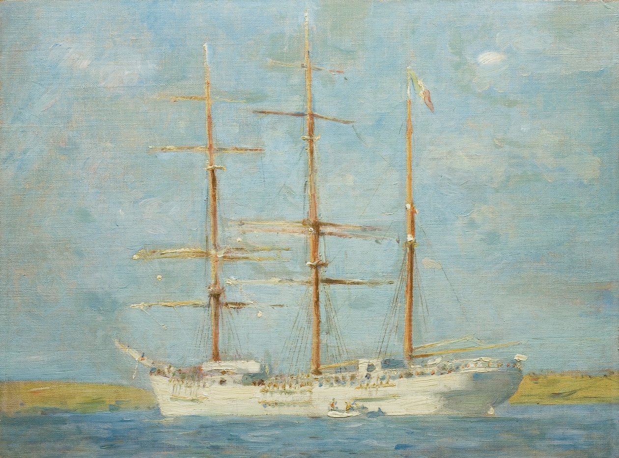 Witte Bark door Henry Scott Tuke