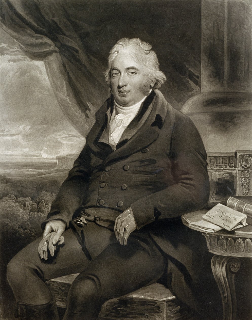 J. Fuller Esq, M.P., gegraveerd door C. Turner, 1808 door Henry Singleton