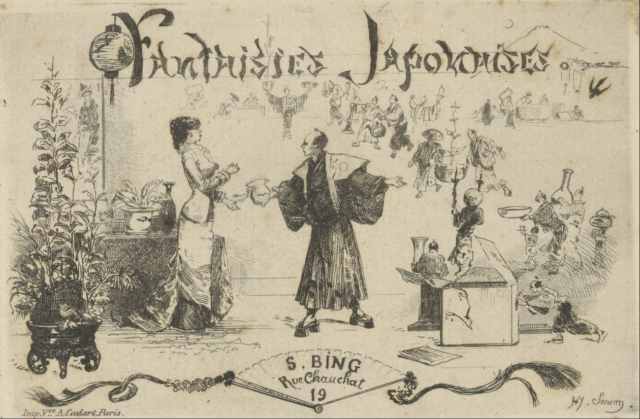 Fantaisies Japonaises, S. Bing, Rue Chauchat door Henry Somm