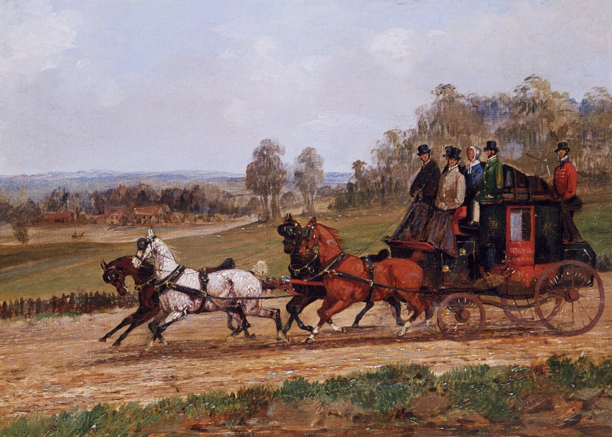 Koetsierscène door Henry Thomas Alken