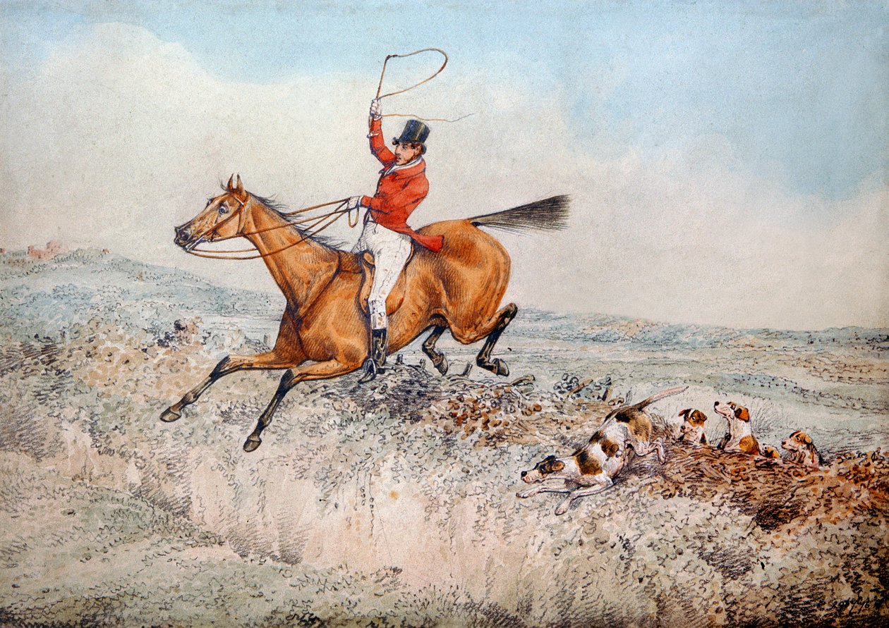 Vossenjacht, 1837 door Henry Thomas Alken