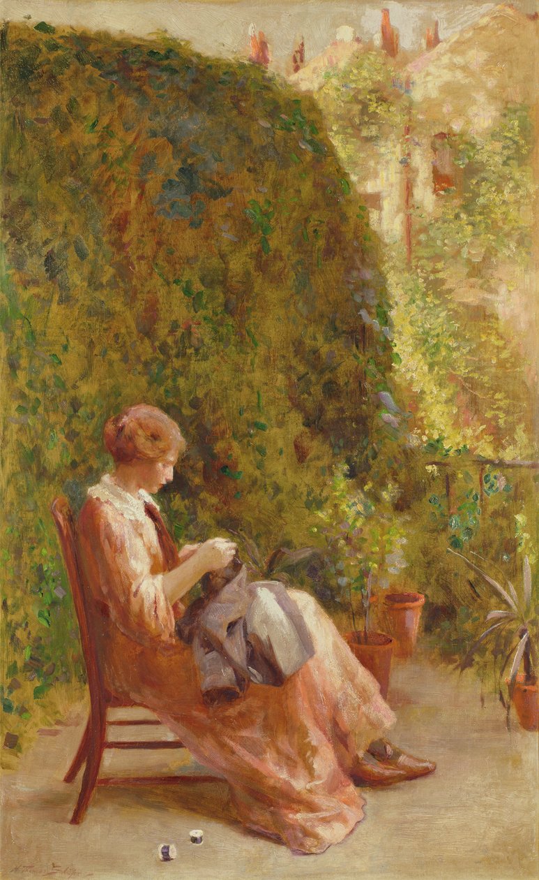 Op het balkon door Henry Thomas Schafer