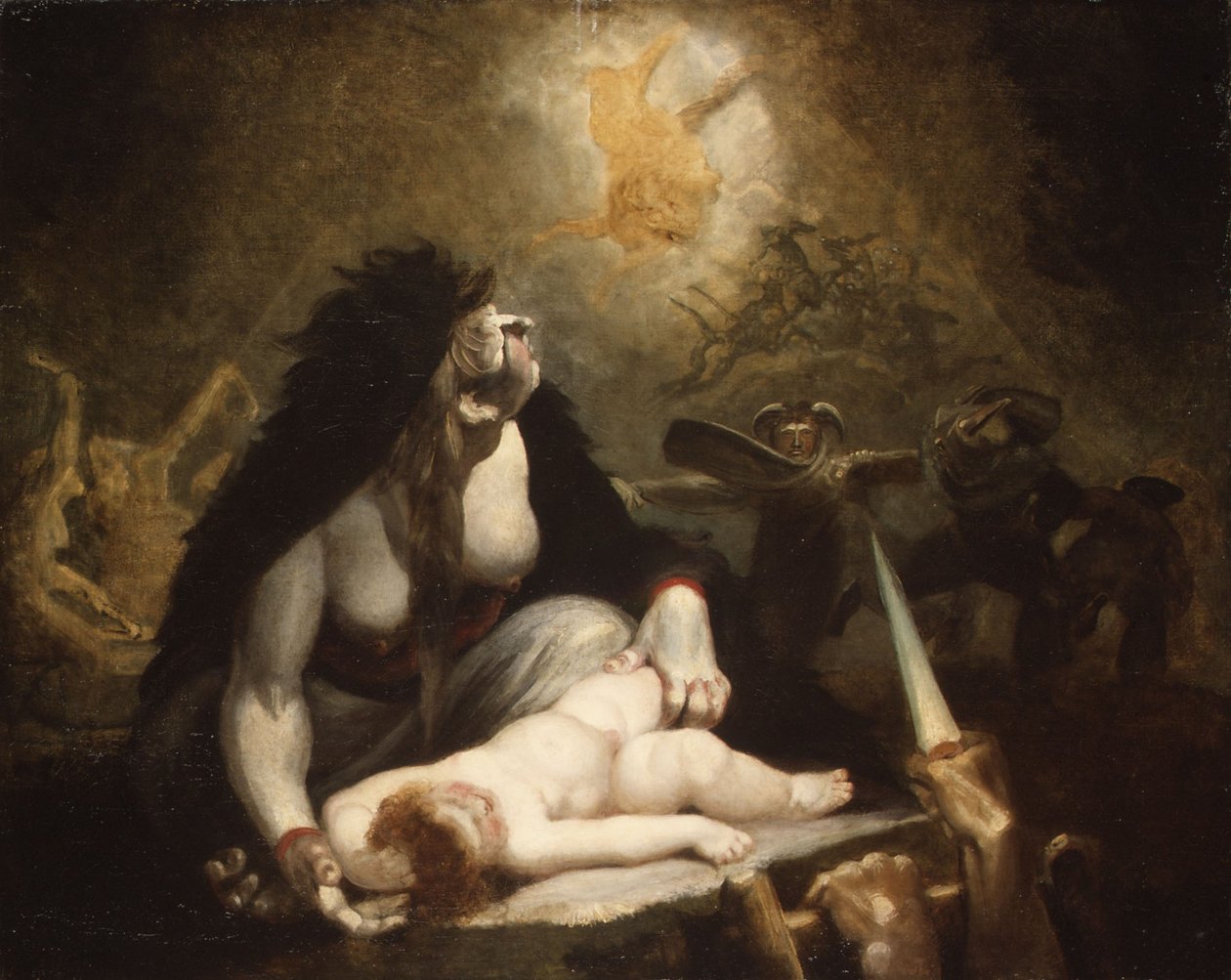 De Nacht-Heks Bezoekt Laplandse Heksen door Henry  Fuseli