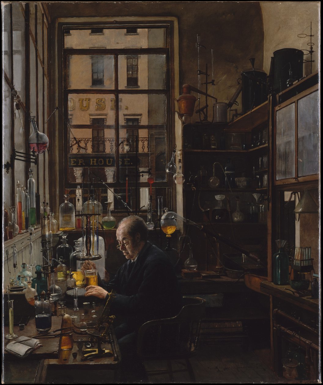 Henry Alexander in het laboratorium door Henry Alexander